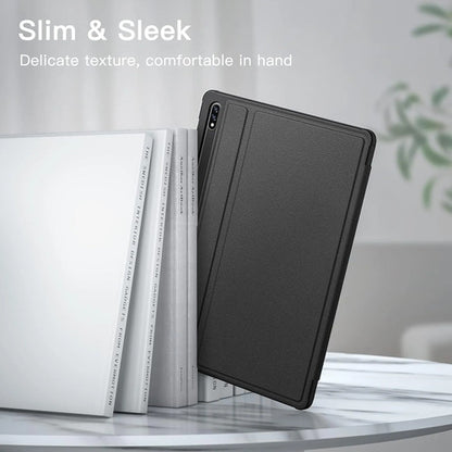 Funda Para Samsung Galaxy Tab S8/s7 Con Soporte S Pen Negro Lisa