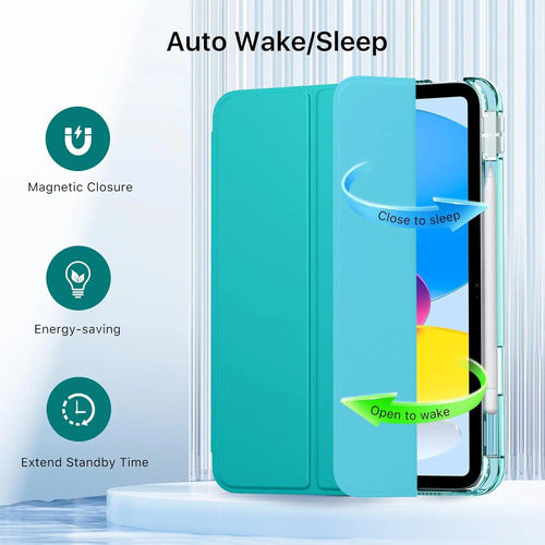 Funda Para iPad (a16) 11th Gen 11'' 2025 Y iPad 10th. Azul