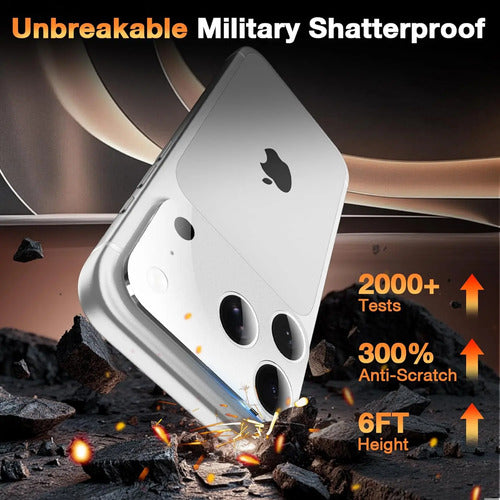 Protector De Cámara Para iPhone Pro Max Plateado