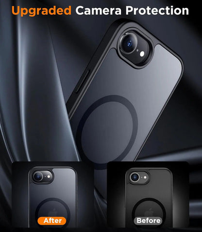 Funda Para iPhone 16e, Magnética, Mate Negro