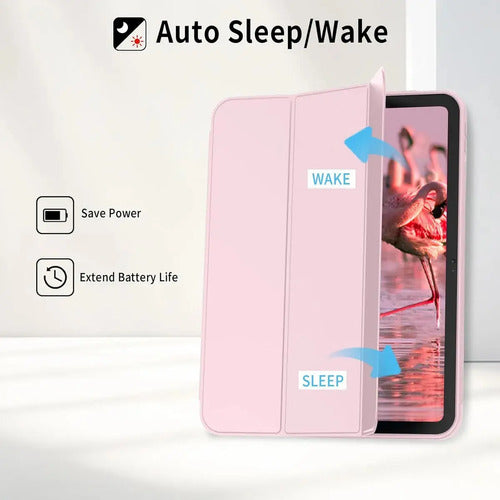 Funda Para iPad (a16) De 2022 Y 2025 11' Y 10.9' Rosa Claro