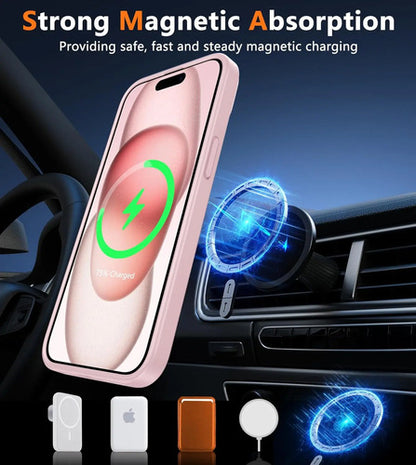 Funda Para iPhone 15 Rosa Claro