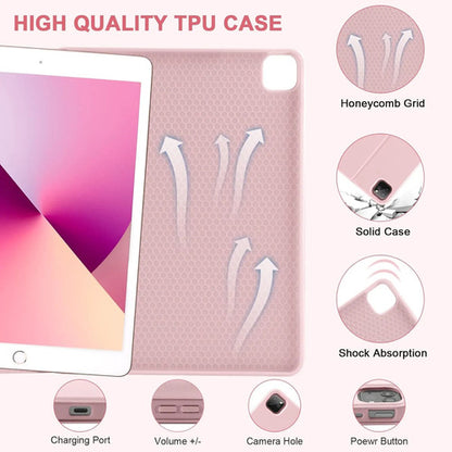 Funda Con Teclado Para iPad Air Y Pro Rosa