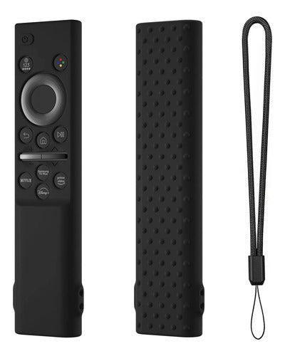 Funda Protectora De Silicona Para Control Remoto Samsung Negro