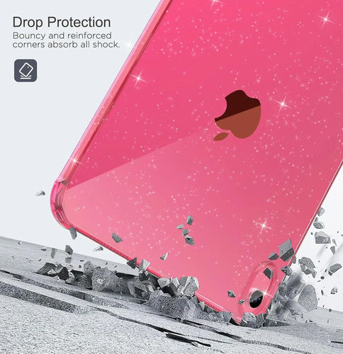 Funda Transparente Para iPad (a16) 11th Gen 2025 Rosa Chicle