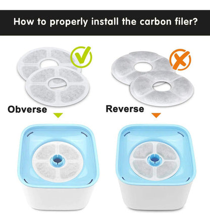 Filtros Para Fuente De Agua Para Gatos 6 Pack Gris
