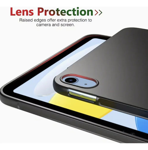 Funda Transparente Para iPad 11th/10th Gen 2025 Negro