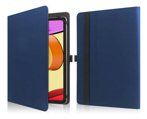 Funda Universal Para Tablet 9-11 Pulgadas Con Soporte Azul Marino