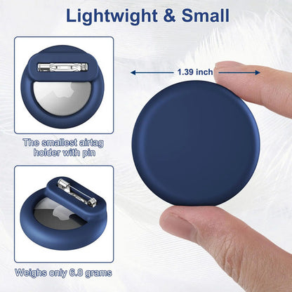 Pack De 2 Fundas De Silicona Compatibles Con Airtag Apple Negro; Azul