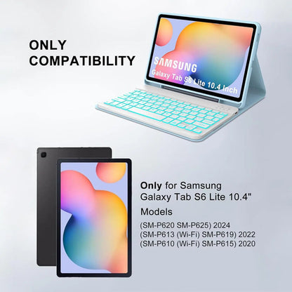 Funda Con Teclado Para Samsung Galaxy S6 Lite 10.4 Azul