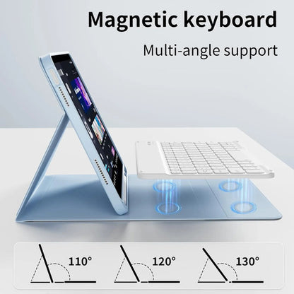 Funda Con Teclado Para iPad (a16) 11th/10th Gen (11/10.9) Celeste