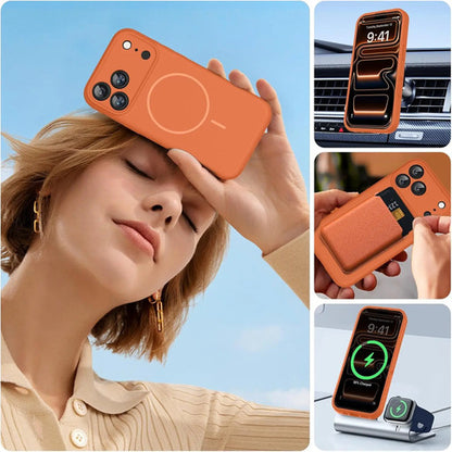 Funda Magnética Miracase Para iPhone 17 Pro Naranja