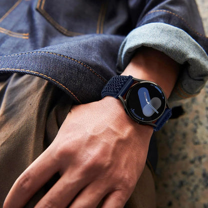 Correas Elásticas Para Samsung Galaxy Watch 7 6 5 4 Azul Marino 2 Cm