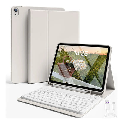 Funda Con Teclado Para iPad (a16) 11th/10th Gen (11/10.9) Gris