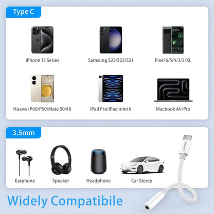 Adaptador Universal Usb-c A Jack 3.5mm Color