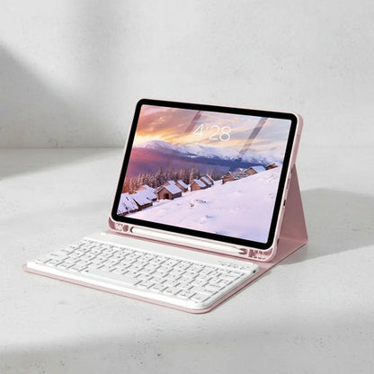 Funda Con Teclado Bluetooth Para iPad Air 11'' M3/m2 & Air Rosa Claro