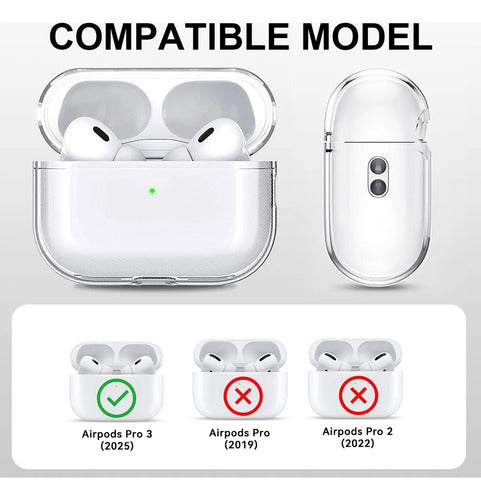 Funda Transparente Para AirPods Pro 3ra Generación Transparente