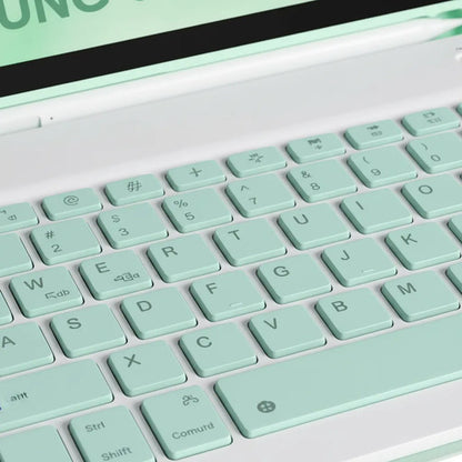 Funda Con Teclado Para Samsung Galaxy Tab A11+/a9+ 11' Verde