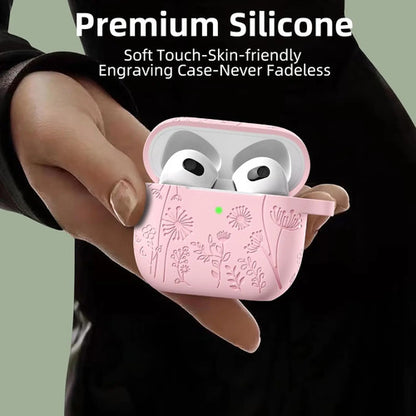 Funda Protectora De Silicona Para AirPods 4 Rosa