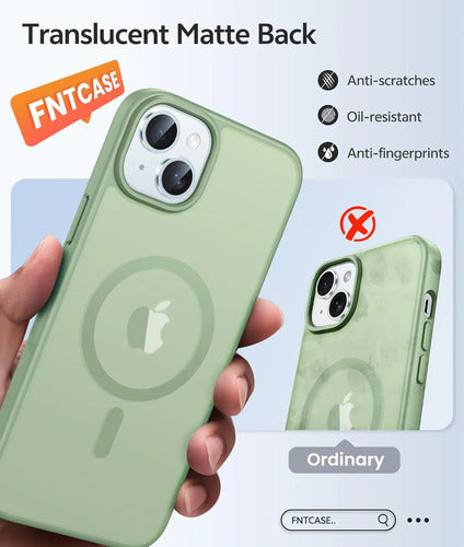 Funda Para iPhone 15 Verde Musgo