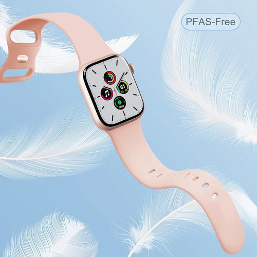 Correa Deportiva De Silicona Para Apple Watch Rosa Chicle 1 Cm