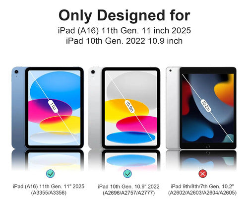 Funda Para iPad 11  Gen 11 (a16) 2025 Y 10.9 Negro