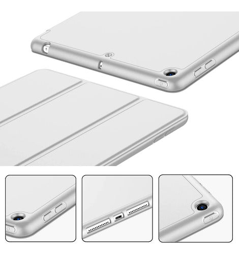 Funda Para iPad 9.7 Con Porta Lápiz Y Protección Completa Gris