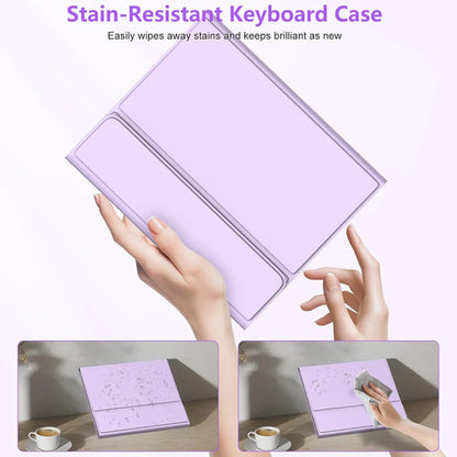 Funda Con Teclado Para iPad Air 11  Y Pro 11 Lila