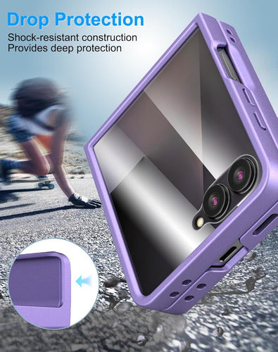 Funda Samsung Galaxy Z Flip 7, Protect De Pantalla Integrado