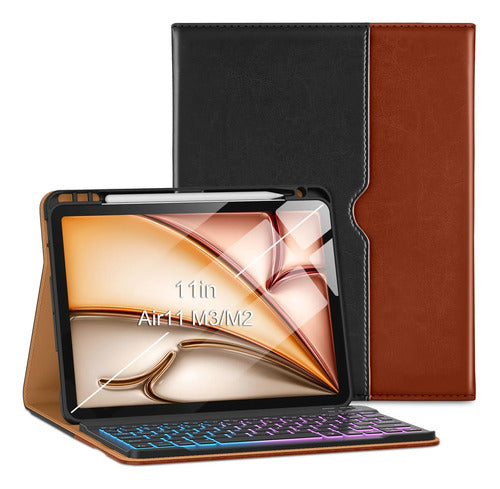 Funda Con Teclado Para iPad Air 11-inch Y Air 10.9 Inch Negro