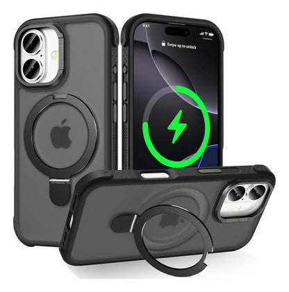 Funda Lufanbis Para iPhone 17 Con Soporte Magnético, Negra Negro