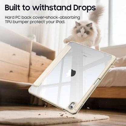 Funda Híbrida Delgada Para iPad Plateado