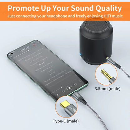 Cable Auxiliar Usb C De Alta Fidelidad Color