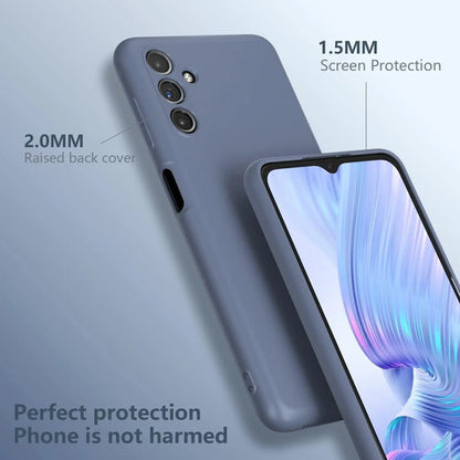 Funda Para Galaxy A13 5g, Silicona Líquida, Delgada, Suave Gris Oscuro