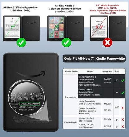 Funda Case Transparente Para Kindle Paperwhite 2024 Color