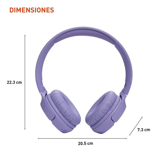Auriculares Jbl Tune 520bt Inalámbricos Morado