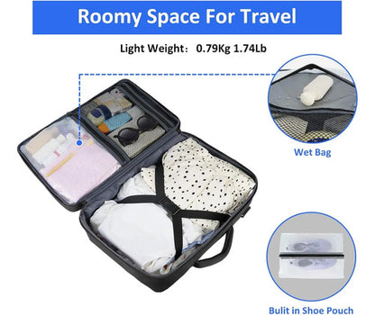 Mochila De Viaje Taygeer Para Laptop, Aprobada Para Avión... Negro