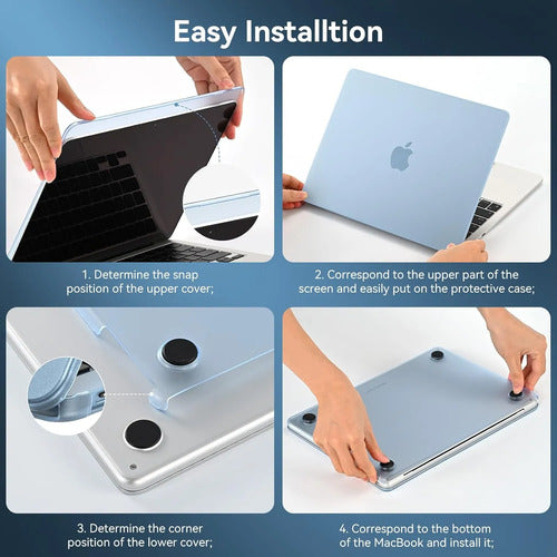 Funda Blueswan Para Macbook Air 13 Pulgadas Azul Claro