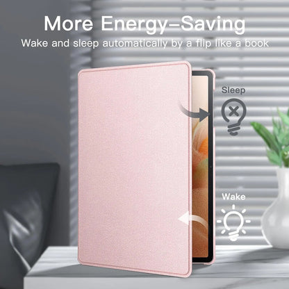 Funda Jetech Para Samsung Galaxy Tab S8/s7 Con Soporte S Pen Rosa Lisa