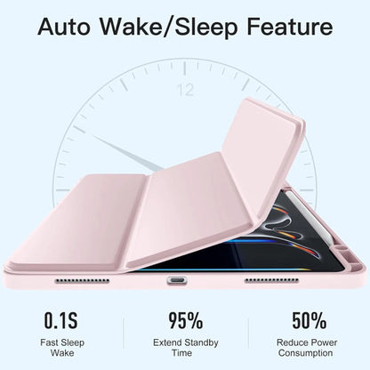 Funda Akkerds Para iPad Pro 13' Con Soporte Para Lápiz Rosa