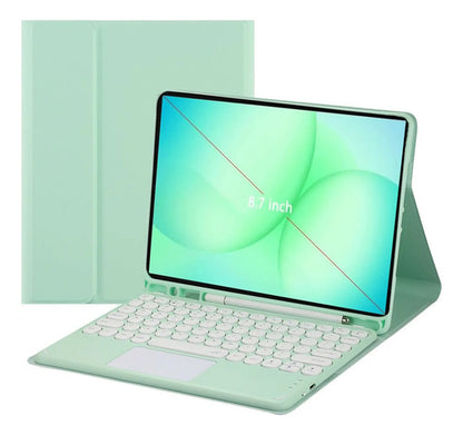 Funda Con Teclado Para Samsung Galaxy Tab A11/a9 8.7'' Verde