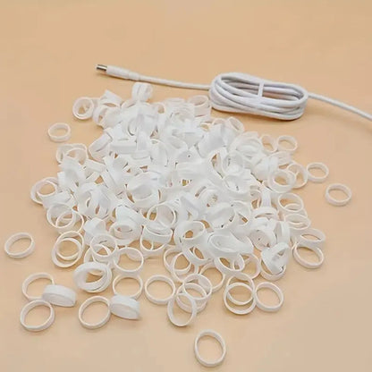 50 Pcs Bandas De Goma De Silicona Para Organizar Cable