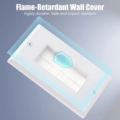 Placas De Pared Para Gestión De Cables De Bajo Voltaje, B... Blanco