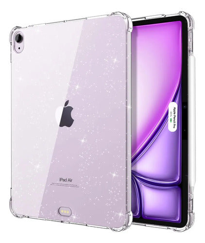 Funda Transparente Para iPad Air 11' (m2) 2024 Plateado
