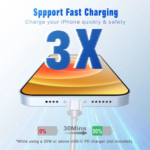 Cables Usb C A Lightning Blanco