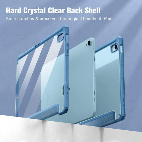 Funda Hybrid Slim Para iPad Air 11' M3/m2, 5ta/4ta. Azul