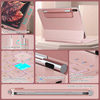 Funda Con Teclado Para iPad Gen, Raymcraft Rosa