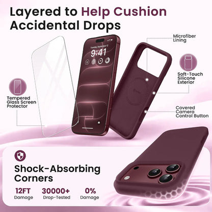 Funda Para iPhone 18 Pro Max Bordó