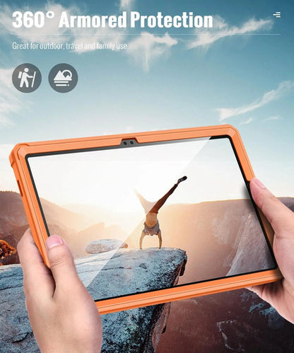 Funda Para Galaxy Tab A9 Plus 11-inch 2023, Negra Naranja