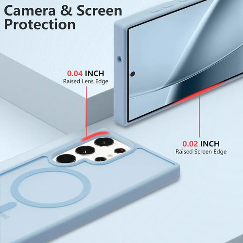 Funda Magnética Para Samsung Galaxy S23 Ultra Celeste